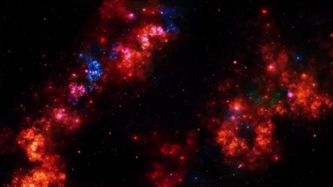 Space galaxy nebula stars motion deep exploration background Stock Footage 340450056