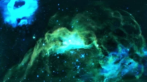 Space galaxy nebula stars motion deep exploration background Stock Footage 340450061