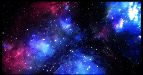 Space galaxy nebula stars motion deep exploration background Stock Footage 340450448