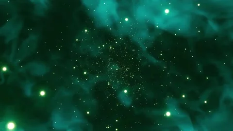 Space galaxy nebula stars motion deep exploration background Stock Footage 340450449
