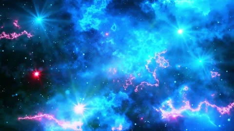 Space galaxy nebula stars motion deep exploration background Stock Footage 340450474