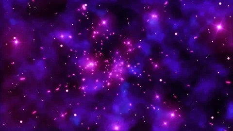 Space galaxy nebula stars motion deep exploration background Stock Footage 340450498