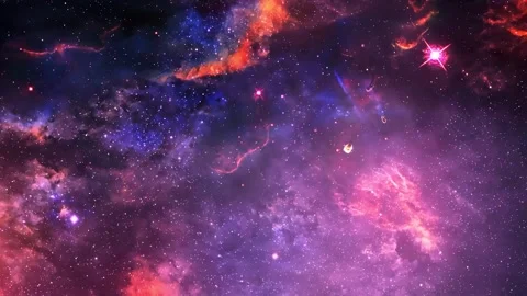 Space galaxy nebula stars motion deep exploration background Stock Footage 340450698
