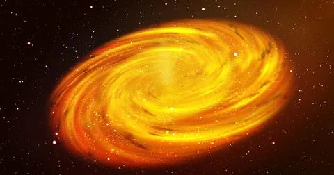 Space galaxy with star in fire colored background. Galaxy space background .. Stock Illustration