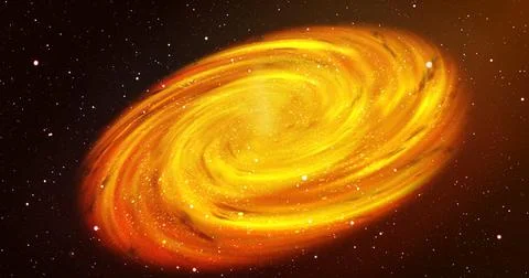 Space galaxy with star in fire colored background. Galaxy space background .. Stock Illustration