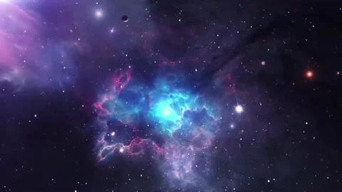 Space Galaxy Star Nebula Motion Background Stock Footage 165435003