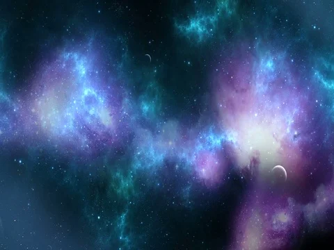 Space galaxy zoom in Video stock 100918322