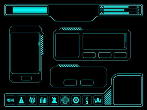 Space game asset Stock Illustration