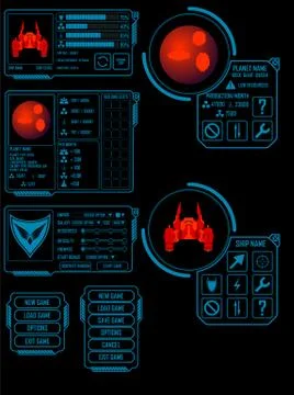 Space game asset Stock Illustration