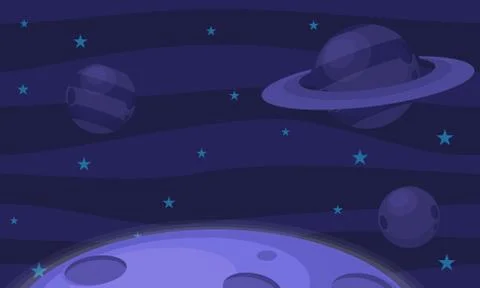 Space Game Background Stock Illustration