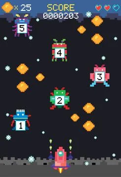 Space game user interface template Ilustración de archivo