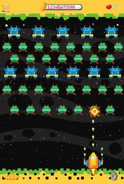 Space game user interface template Ilustración de archivo