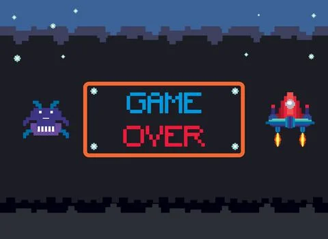 Space game user interface template Ilustración de archivo