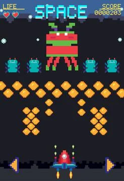 Space game user interface template イラスト素材