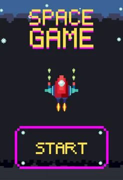 Space game user interface template イラスト素材