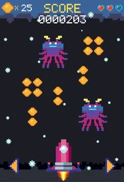 Space game user interface template イラスト素材