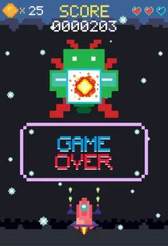 Space game user interface template Ilustración de archivo