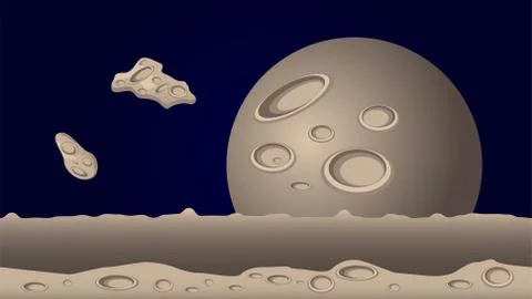 Space game vector background Stock-Illustration