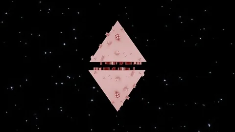 Space Geometric Figure. Space Triangle Stock Footage 119152480