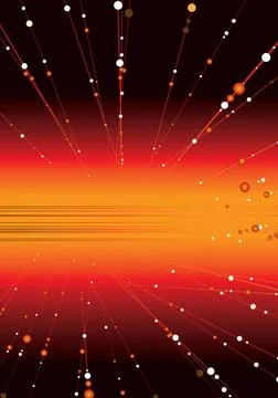 Space glow Abstract space image with radiating balls streaking out Copyrig... Stock Photos