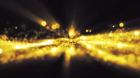 Space gold background with particles. Stock Footage 62414966