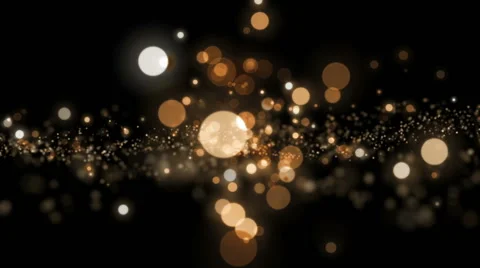 Space gold background with particles. Stock-Footage 62415445