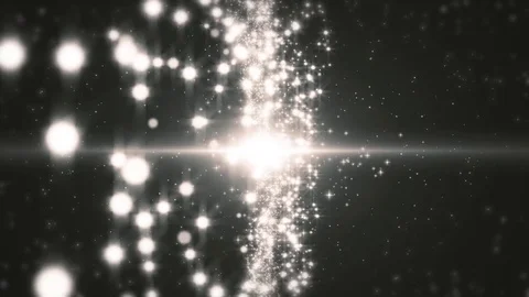 Space gray background with particles. Space silver dust with stars on black b 動画素材 82438261