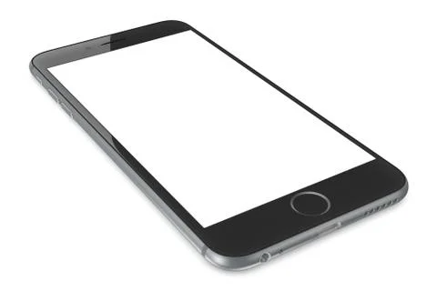 Space gray iphone 6 with blank screen Stock Illustration