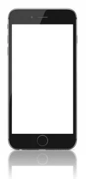 Space gray iphone 6 with blank screen Stock Illustration