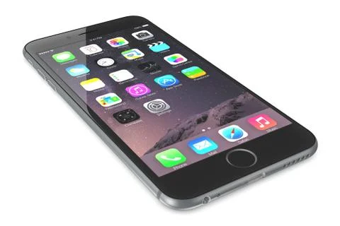 Space gray iphone 6 스톡 일러스트