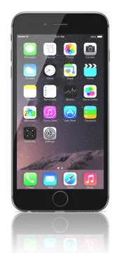 Space gray iphone 6 스톡 일러스트