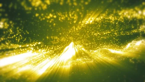 Space green background with particles. Space lime dust with stars. Sunlight o 動画素材 82476946