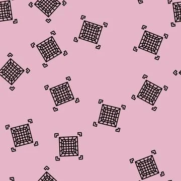 Space grid augmented reality line seamless pattern 库存插图