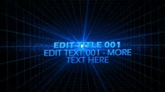 Space Grid Text Stock After Effects