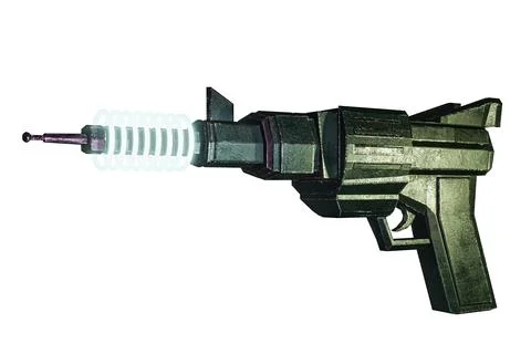 Space gun isolated on white Stock Illustration