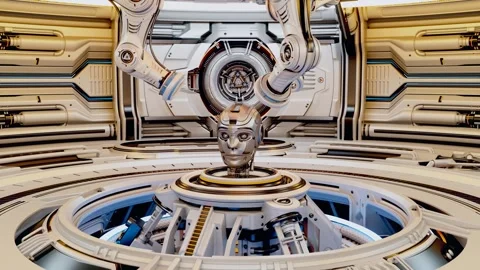 SPACE HALL 3 Stock Footage 255481940