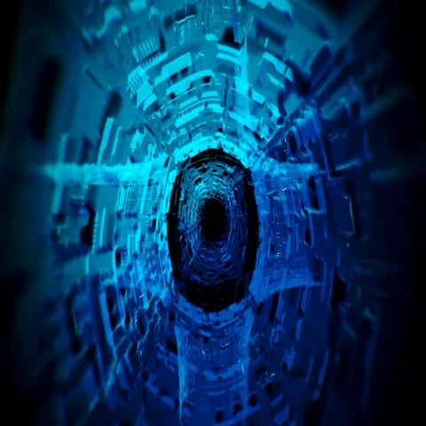 Space hall ,security gate Video stock 69544005