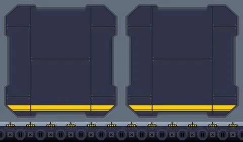 Space Hangar Game Background Stock Illustration