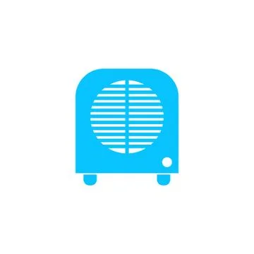 Space heater icon flat. Stock Illustration