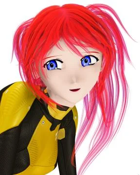 Space heroine Stock Illustration