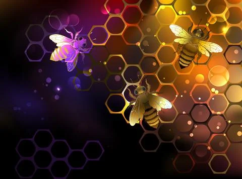 Space honeycomb Stock Illustration