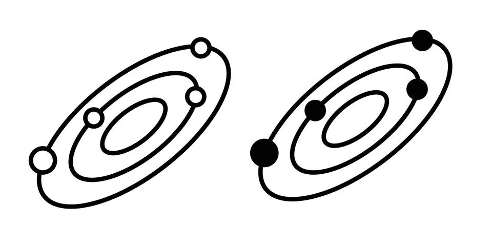 Space icon concept. best for web design Stock Illustration