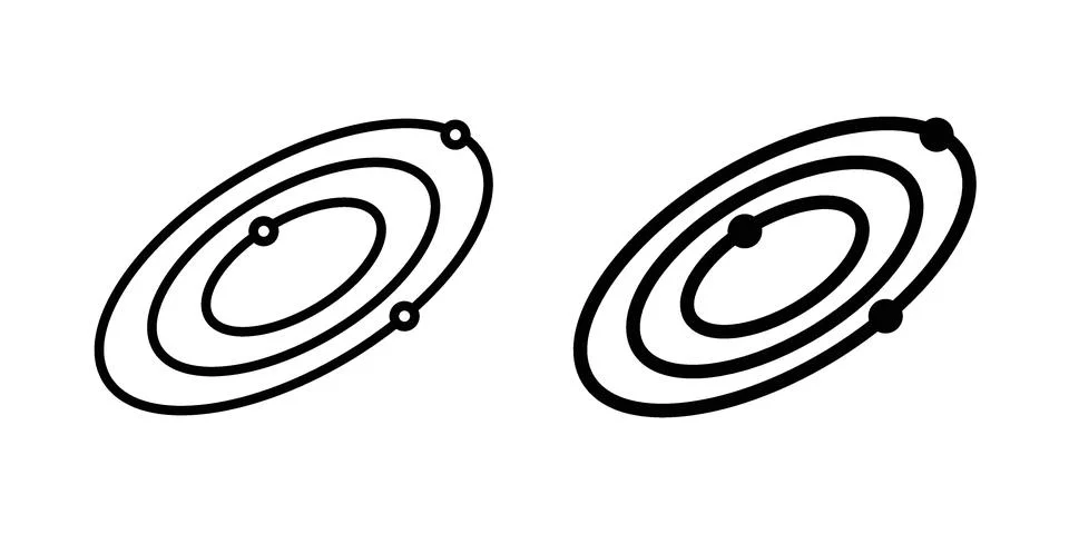 Space icon graphic element. web icon set Stock Illustration