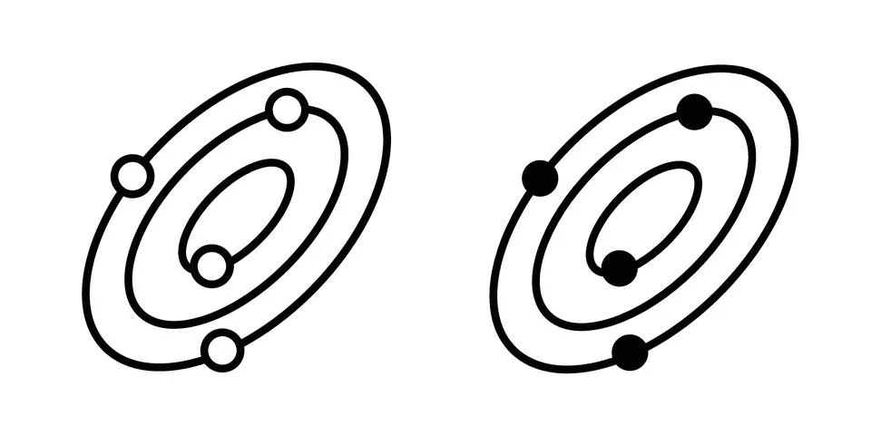 Space icon vector design illustrations Stock Illustration