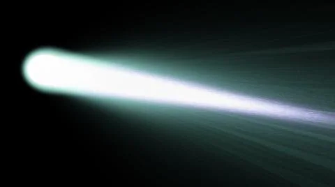 Space illustration with beautiful comet in motion Stock Illustration