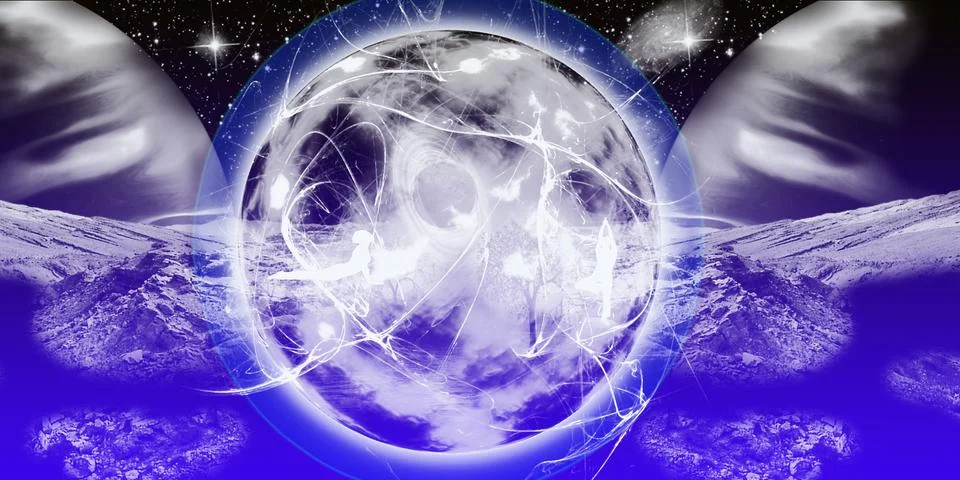 Space illustration Illustrazione stock