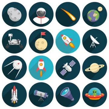 Space, Illustration series Stock Illustration