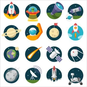Space, Illustration series Stock Illustration