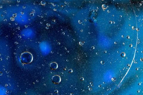 Space image of the other side of the moon, abstract background with blue Stock Photos