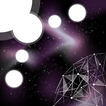 Space infographic Stock Illustration